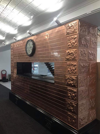 apm copper brick fireplace