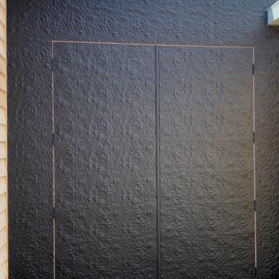 Apm Roughcast Black Doors