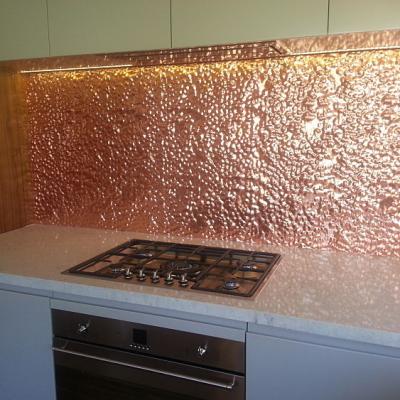 Apm Copper Pebblecrete Splashback Opt
