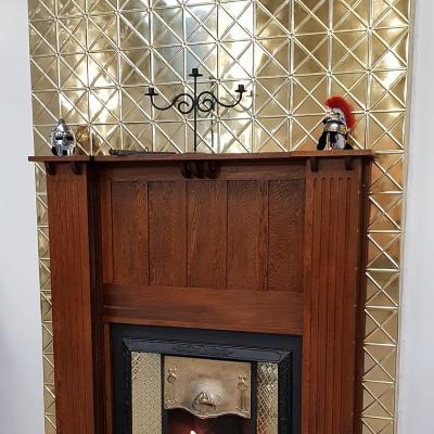 Apm Diamonds Brass Fireplace