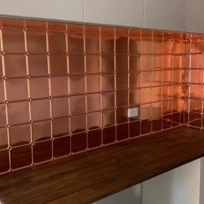Apm Small Tile Copper Splashback